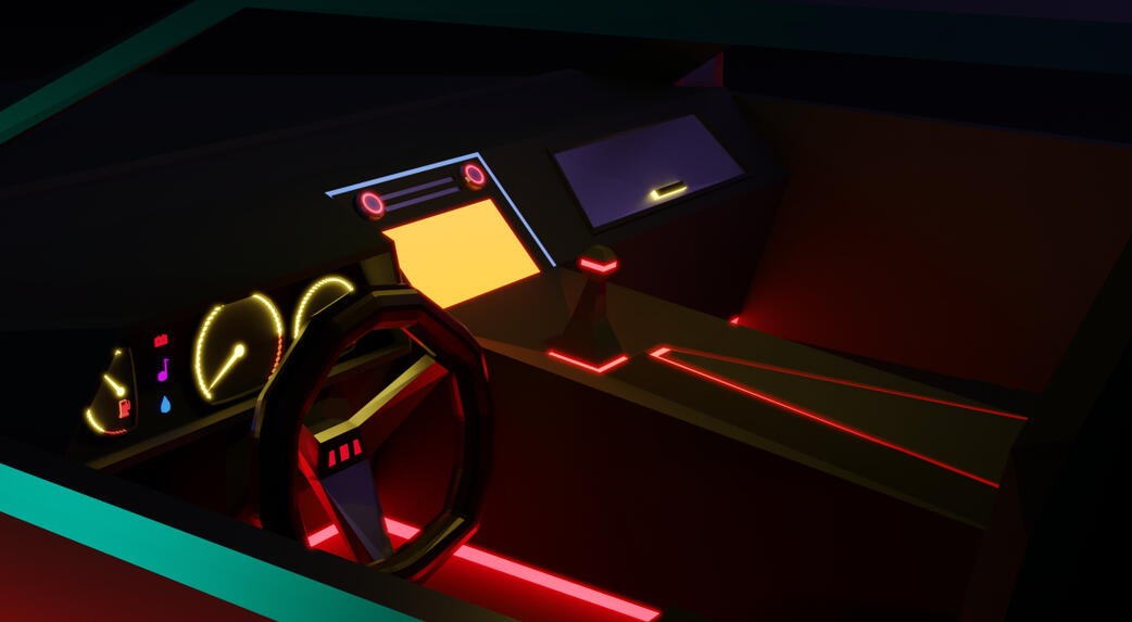 Lowpoly Car interior
