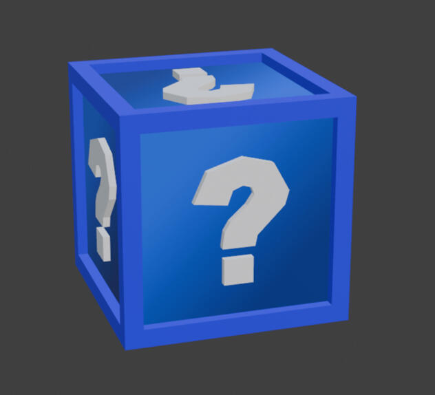 Simple Blue Lucky Block